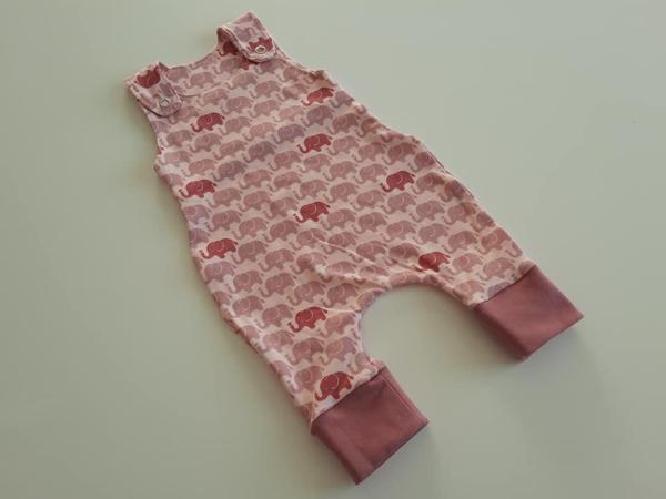 Strampler Elefanten Rosa 1